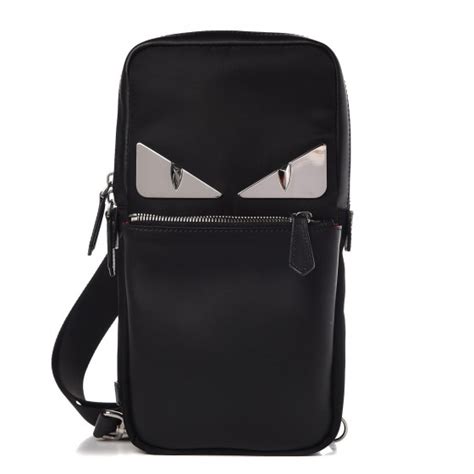 fendi monster eyes sling bag|More.